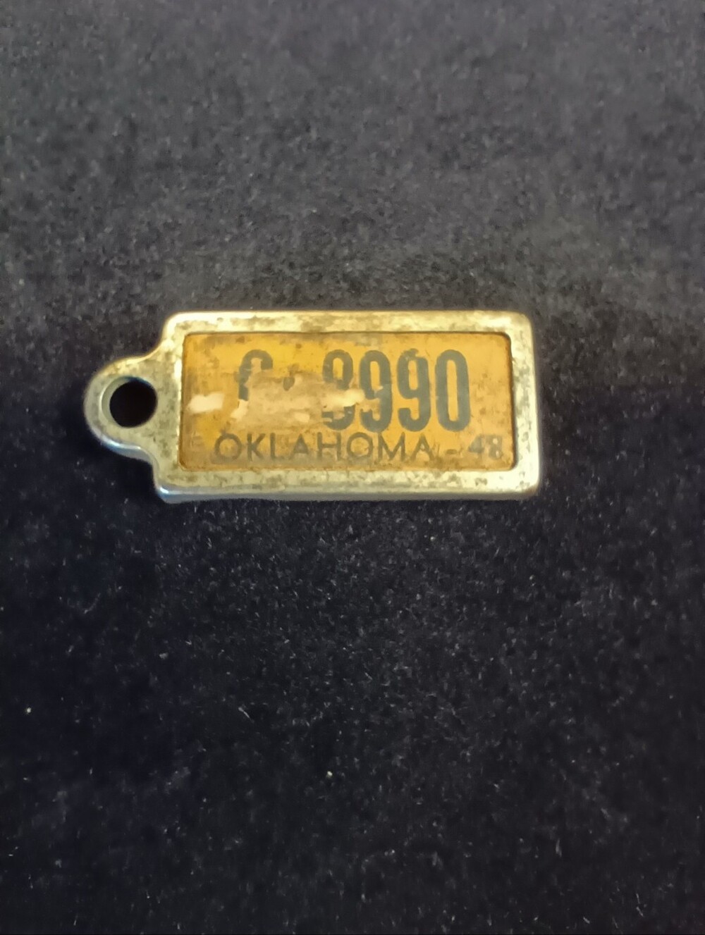 1948 Oklahoma Disabled American Veteran Mini License Plate/Keychain